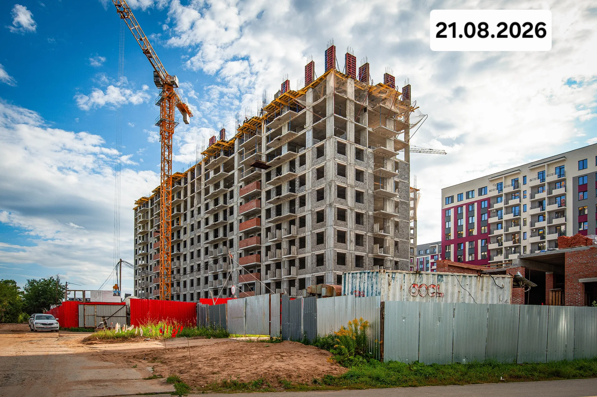 Ежевика — Дом 10 — Ход строительства 2026-08