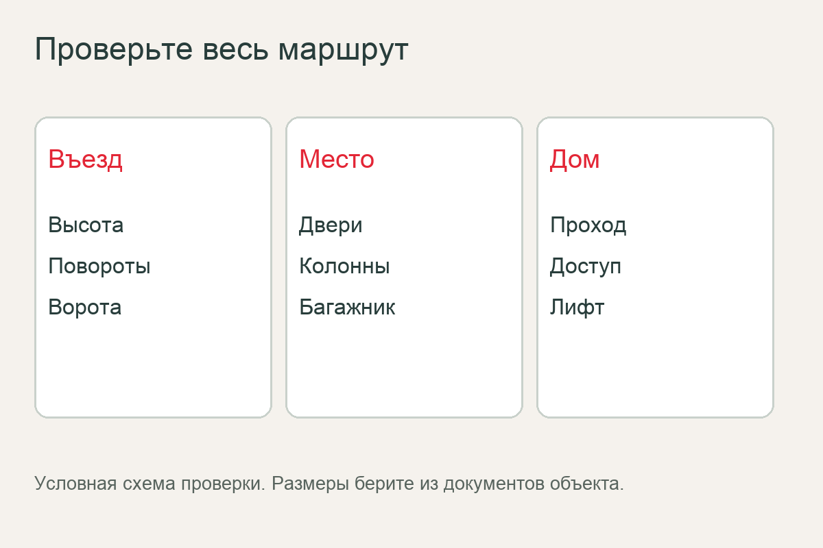 Паркинг: что проверить — условная схема